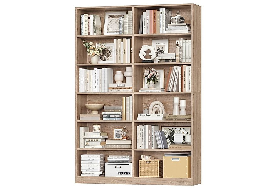 Homfa Bücherregal 188,7cm Standregal Büroregal Raumteiler, mit 12 Fächern, günstig online kaufen