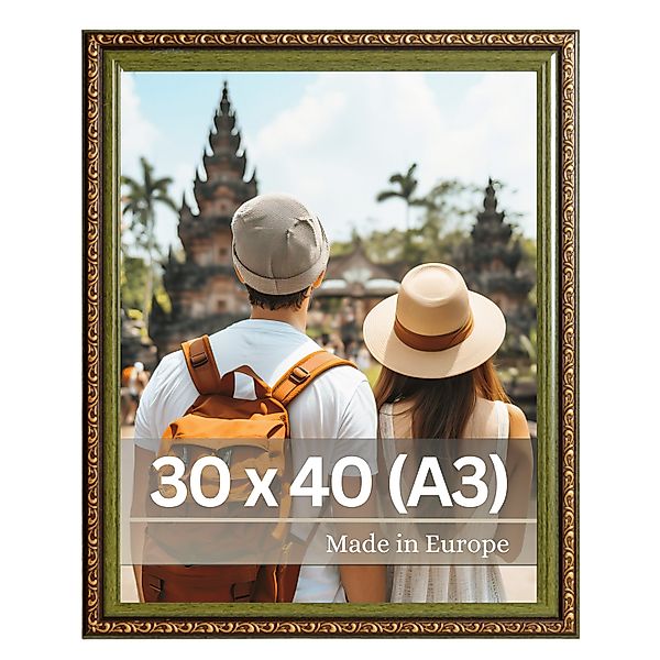 Victor (Zenith) Bilderrahmen Chagall, Antiker Bilderrahmen Schwarz Gold 30x günstig online kaufen