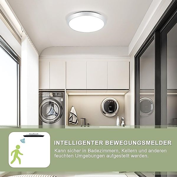 Nettlife LED Deckenleuchte Deckenlampe mit Bewegungsmelder günstig online kaufen