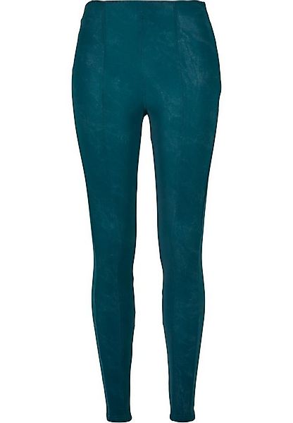 URBAN CLASSICS Leggings Urban Classics Damen Ladies Washed Faux Leather Pan günstig online kaufen
