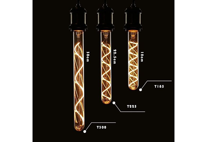 ZMH LED-Leuchtmittel Edison Glühbirne Röhrenlampe E27 4W Vintage Warmweiß, günstig online kaufen