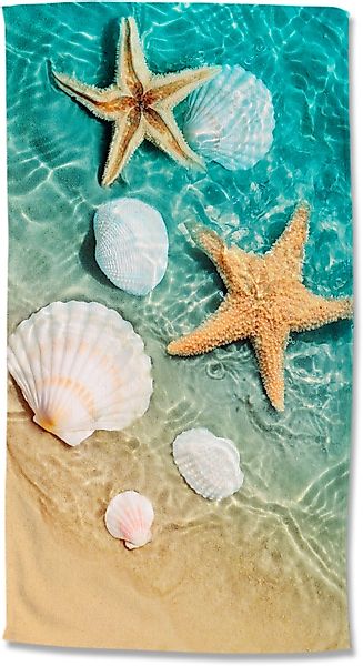 good morning Strandtuch »Beachvibe«, (1 St., Strandtuch 100 x 180 cm), Mikr günstig online kaufen