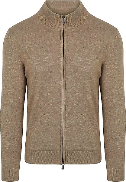 Suitable Strickjacke Slub Yarn Beige - Größe L günstig online kaufen