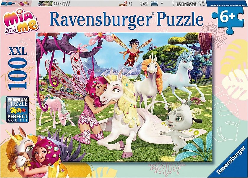 Ravensburger Puzzle Wahre Einhorn-Freundschaft, 100 Puzzleteile, Made in Ge günstig online kaufen