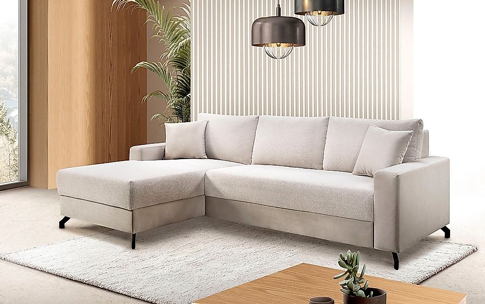 exxpo - sofa fashion Ecksofa "Quattro L-Form, B/T: 247/162 cm", wahlweise m günstig online kaufen