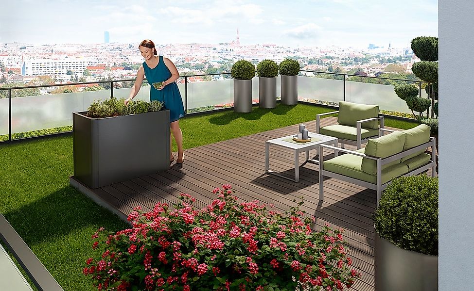 Biohort Hochbeet "BELVEDERE maxi 1x0,5; verschiedene Farben" 102x53x77 cm, günstig online kaufen