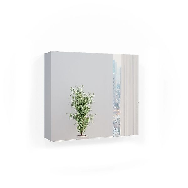 Vicco Badezimmerspiegelschrank Kate, Weiß/Eiche, 67 x 60 cm günstig online kaufen