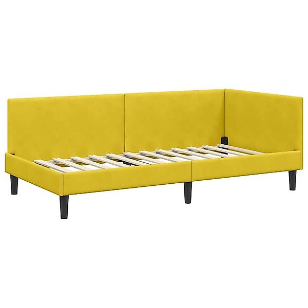 vidaXL Bett Eckbettgestell Gelb 80 x günstig online kaufen