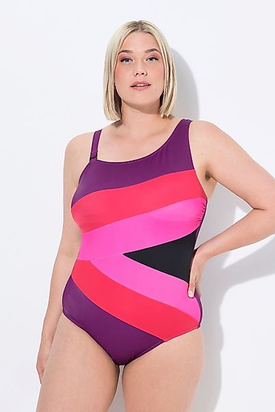 Ulla Popken Badeanzug Badeanzug Colorblocking Softcups günstig online kaufen
