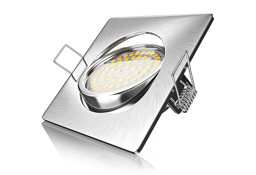 Brandson LED Einbaustrahler schwenkbarer Deckenspot, Edelstahl Optik, 320 L günstig online kaufen