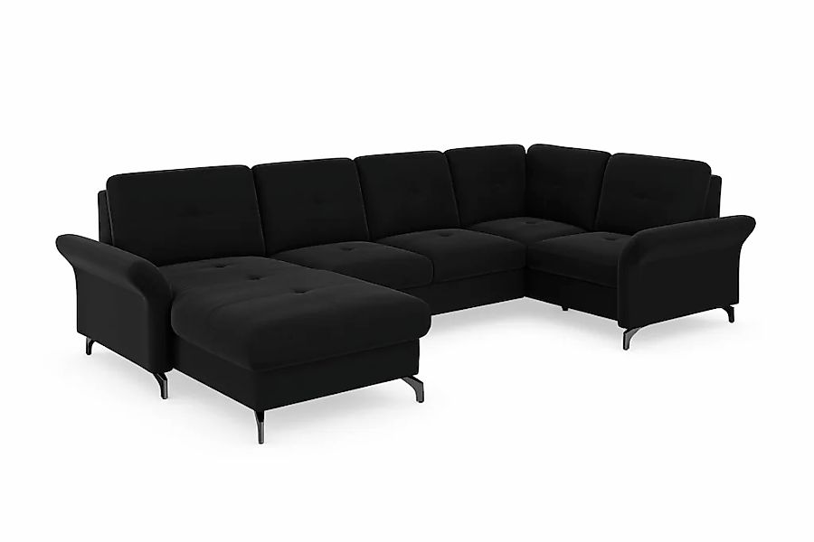 PLACES OF STYLE Wohnlandschaft "Calando U-Form" wahlweise mit Bettfunktion, günstig online kaufen