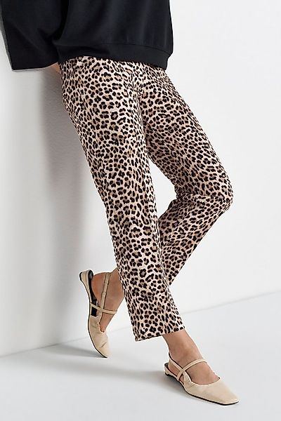 RICHROYAL Bundfaltenhose mit Leo-Print günstig online kaufen