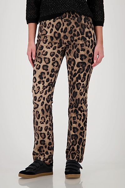 Monari 7/8-Hose "Hose Leo allover Schlupf", Mit geradem Bein günstig online kaufen