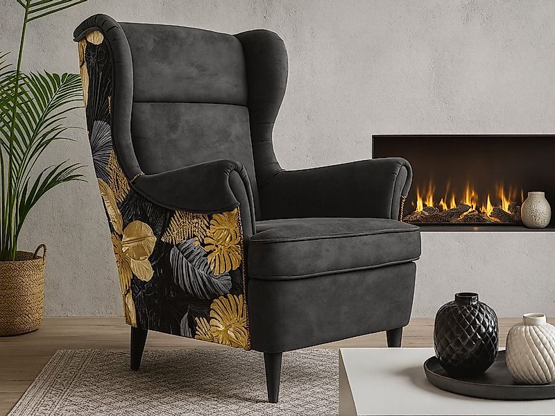 Beautysofa Ohrensessel Havana im skandinavischen Stil (hoher Rückenlehne & günstig online kaufen