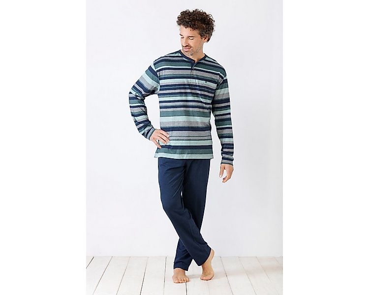 Hajo Pyjama Hajo, Schlafanzug Klima-Light bügelfrei 53882 günstig online kaufen