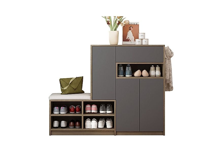 KLAM HOME Schuhschrank Schuhkommode Schuhaufbewahrungsbank multifunktionale günstig online kaufen