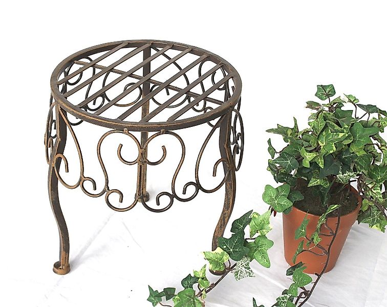 DanDiBo Blumenhocker Metall Braun Rund Blumenständer günstig online kaufen