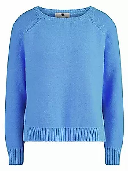 Rundhals-Pullover Peter Hahn blau günstig online kaufen