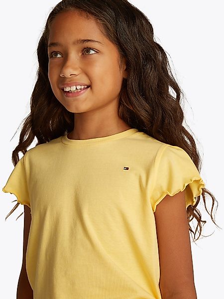 Tommy Hilfiger T-Shirt ESSENTIAL RUFFLE SLEEVE günstig online kaufen