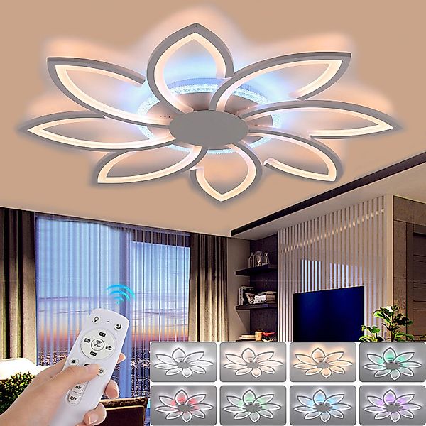oyajia LED Deckenleuchte 52W/90W Deckenlampe RGB günstig online kaufen