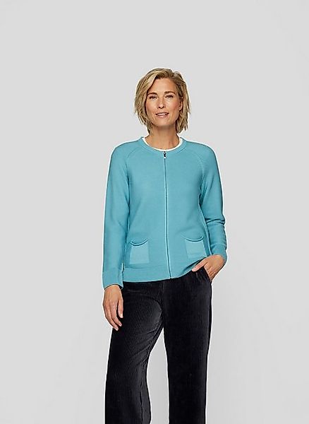 Rabe Strickjacke Rabe Unifarbene Strickjacke mit Schlitz günstig online kaufen