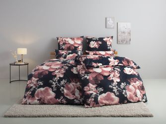Home affaire Bettwäsche "MELINA" 2 tlg. florale Bettwäsche mit Reißverschlu günstig online kaufen