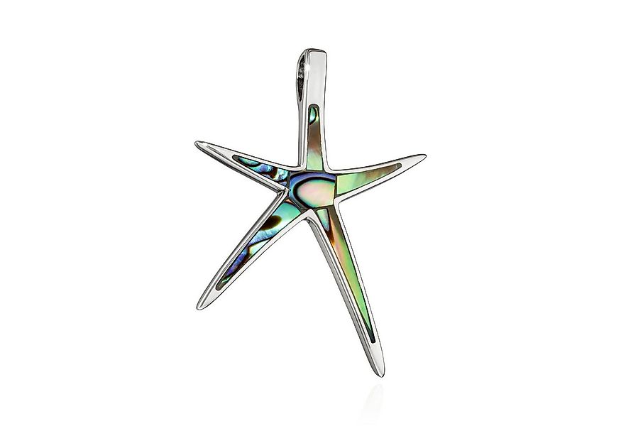 NKlaus Kettenanhänger Kettenanhänger Seestern Abalone Perlmutt blau 925 Sil günstig online kaufen