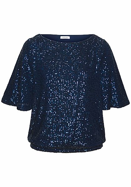 LASCANA Paillettenshirt mit weiten Ärmeln, festliches Glitzershirt, Partysh günstig online kaufen