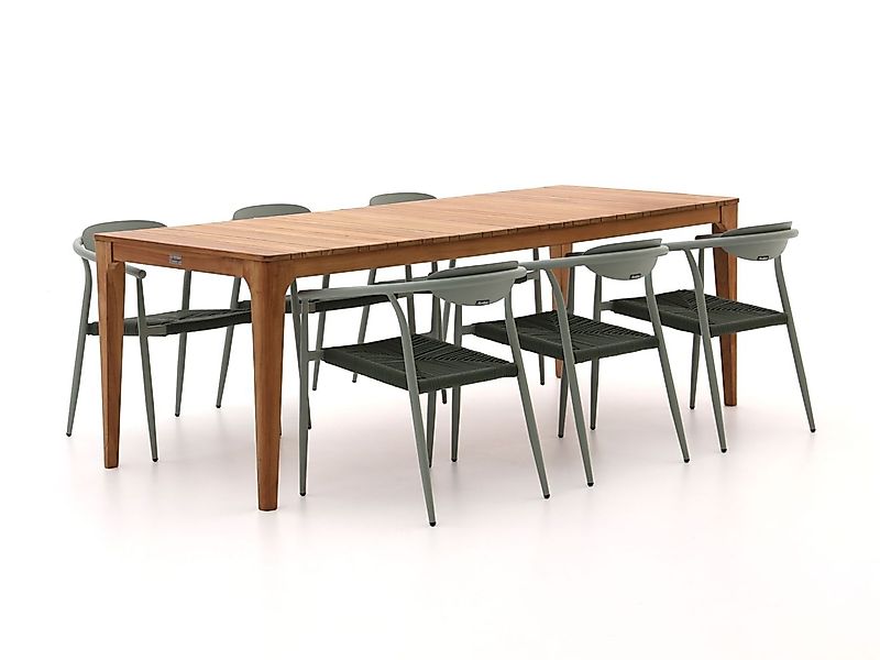 Manifesto Cavone/Bruca 220 cm Gartenmöbel-Set 7-teilig stapelbar günstig online kaufen