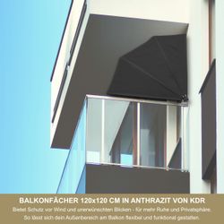 KDR Produktgestaltung Balkonsichtschutz Balkonfächer 120x120 cm günstig online kaufen