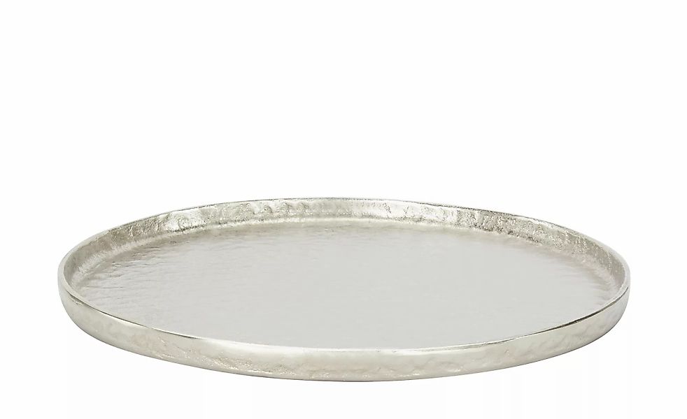 Tablett   ¦ silber ¦ Maße (cm): H: 2,5  Ø: 43 Küchenzubehör & Helfer > Tabl günstig online kaufen