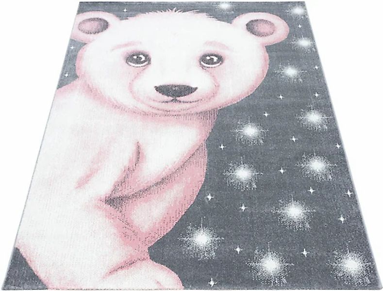 Ayyildiz Teppiche Kinderteppich »Bambi 810«, rechteckig, 11 mm Höhe, Eisbär günstig online kaufen
