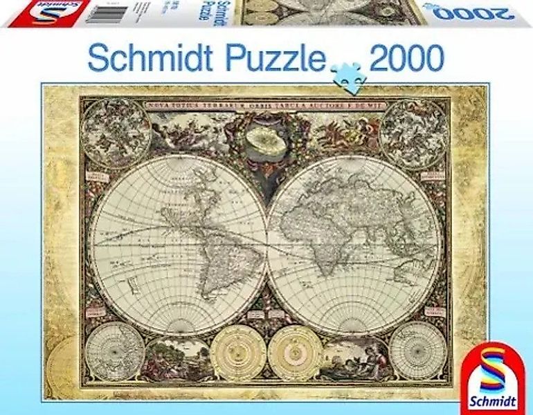 Schmidt Spiele Puzzle Historische Weltkarte. Puzzle, 1000 Puzzleteile günstig online kaufen