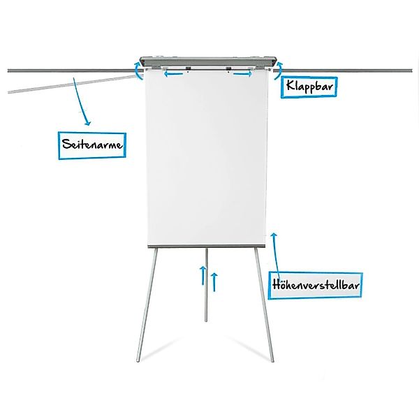 Karat Standtafel Flipchart Tripod, 68x105 cm, günstig online kaufen