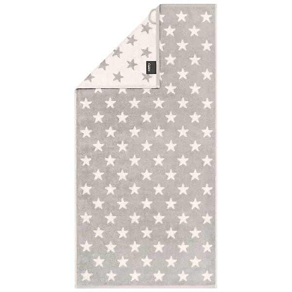 Cawö Handtücher NEW STARS Sterne klein 6261 - Farbe: platin/weiß - 76 - Was günstig online kaufen