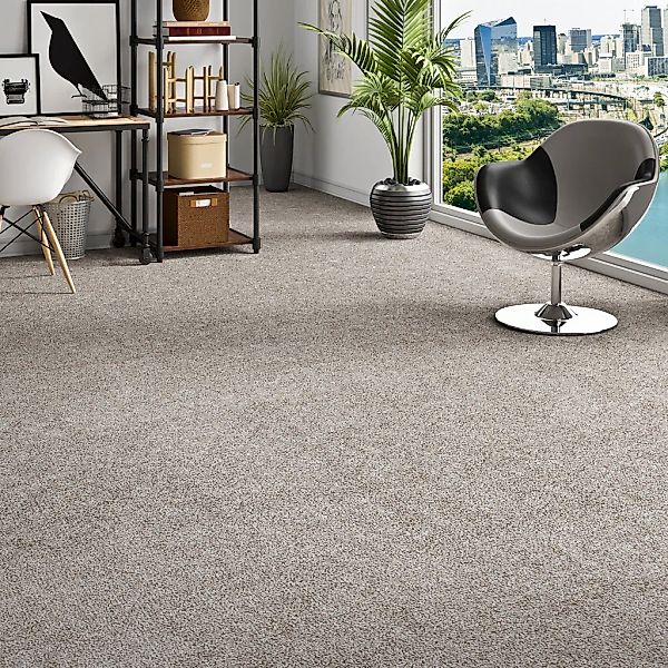 my home Teppichboden "Rava, Velours, Gesamthöhe 16 mm" rechteckig Uni Farbe günstig online kaufen