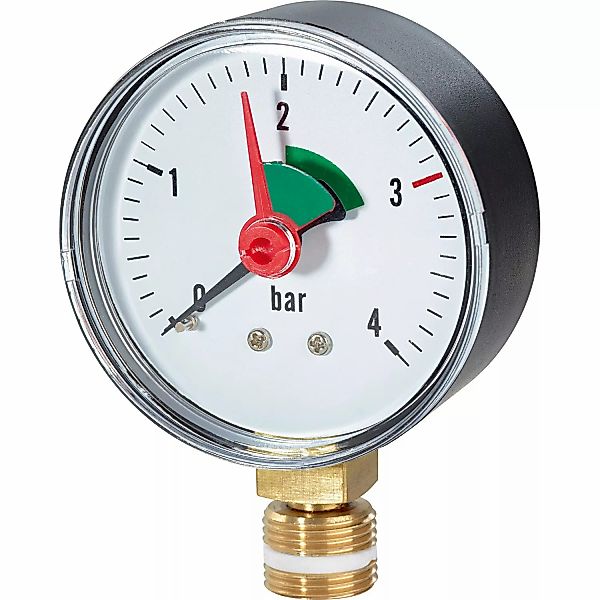 Manometer 10 mm (3/8 Zoll) Radial 0 bar - 4 bar günstig online kaufen