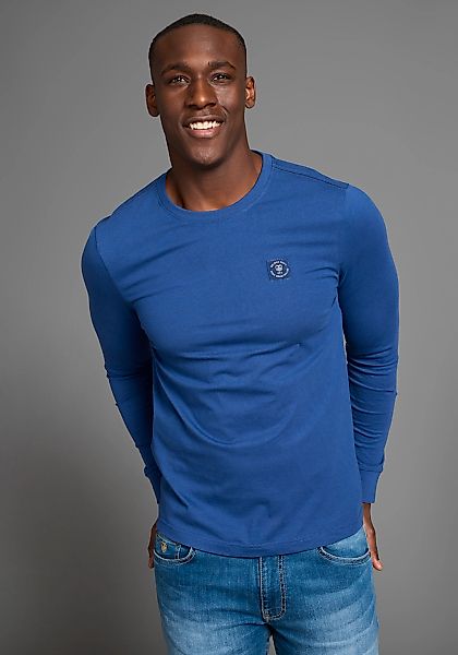 DELMAO Rundhalsshirt, mit Markenlabel günstig online kaufen