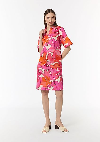 Comma Minikleid Baumwoll-Kleid mit Hemdkragen und günstig online kaufen
