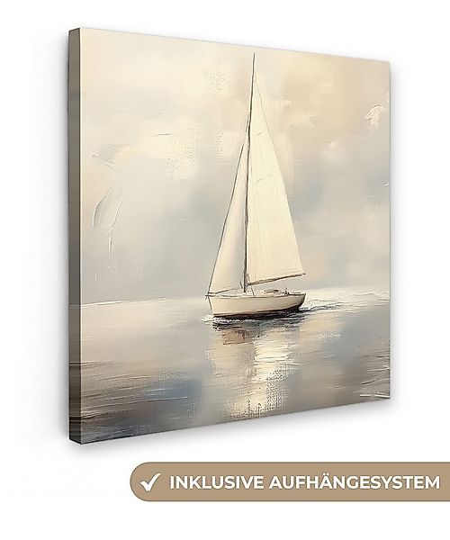 OneMillionCanvasses® Leinwandbild Segelschiff - Meer - Bewölkt, Fotodruck ( günstig online kaufen