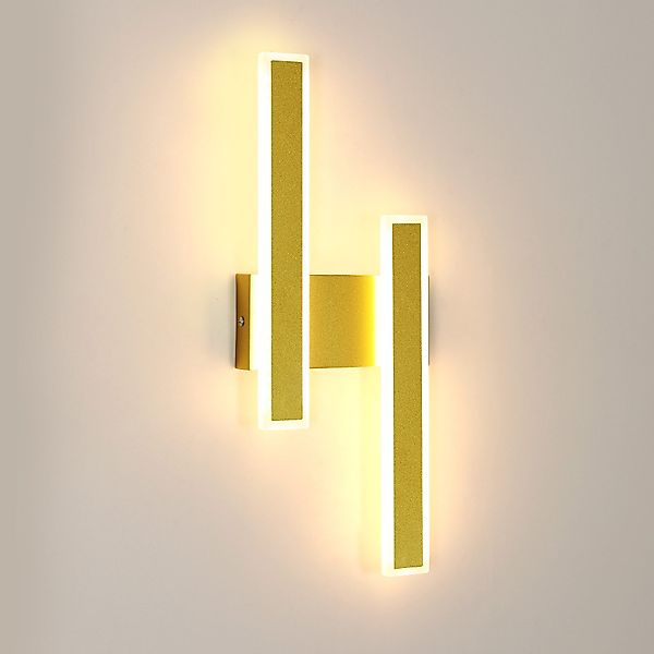 Goeco Wandleuchte Doppellicht Rechteckige Acryl-LED-Wandlampe, 44x18x3,5cm, günstig online kaufen