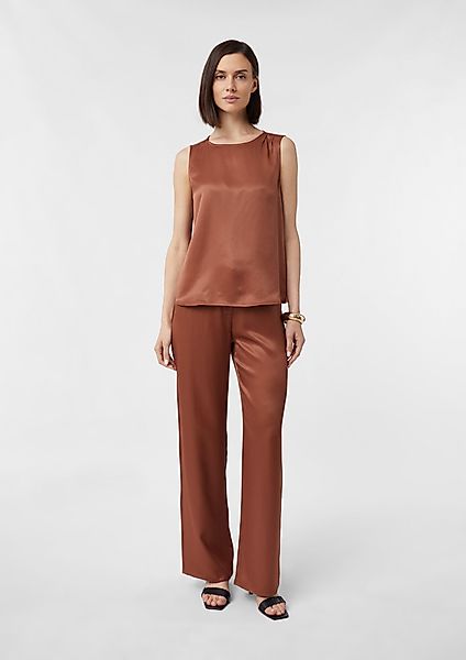 Comma Stoffhose Fließende Hose aus Viskosesatin günstig online kaufen