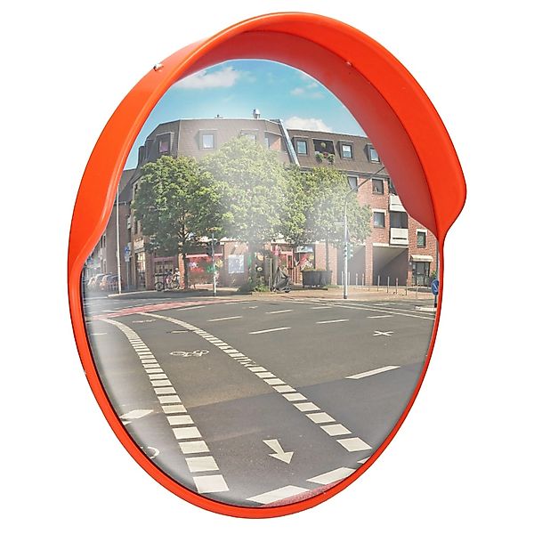 ECD Germany Verkehrsspiegel 30 cm mit Schwenkbare Halterung Rot Wetterfest günstig online kaufen