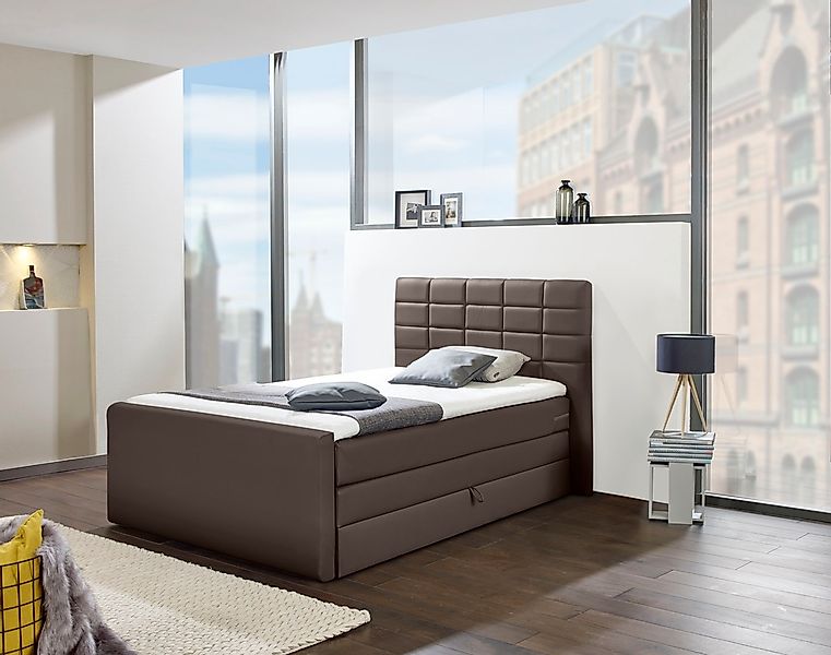 Home affaire Boxspringbett "Lethbridge" inkl. Bettkasten und Topper, zwei M günstig online kaufen