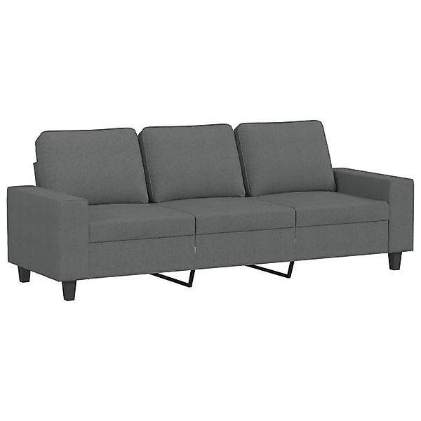 ZMH Sofa 3-Sitzer-Sofa Dunkelgrau 180 cm Stoff Wohnzimmer, Set 5 Teile, Beq günstig online kaufen