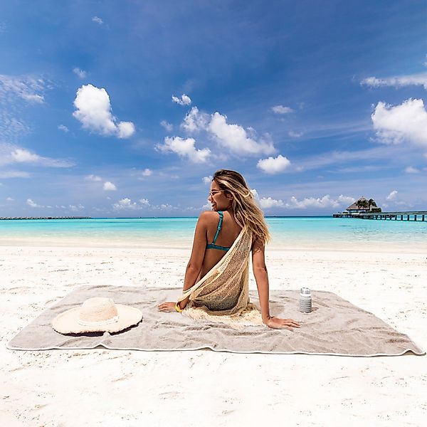 HOMELEVEL Strandtuch Badehandtuch XXL Handtuch 100% günstig online kaufen
