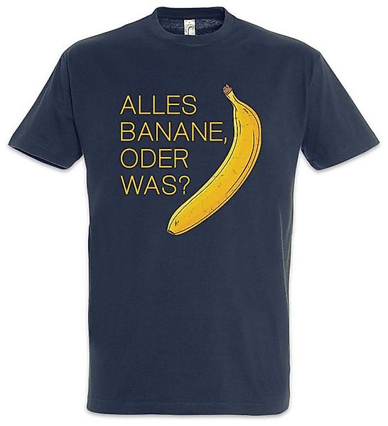 Urban Backwoods Print-Shirt Alles Banane Oder Was Herren T-Shirt Obst Vitam günstig online kaufen