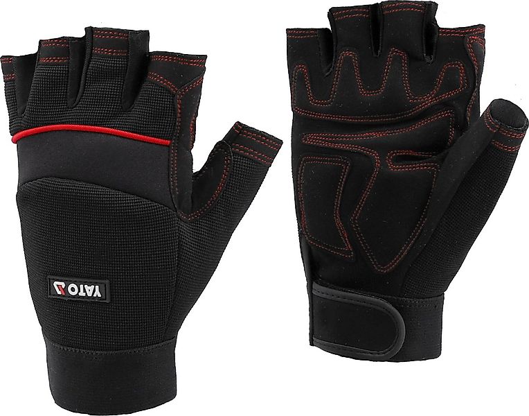 TRIZERATOP Arbeitshandschuhe Arbeitshandschuhe, Fingerlos, Kunstleder, PU, günstig online kaufen