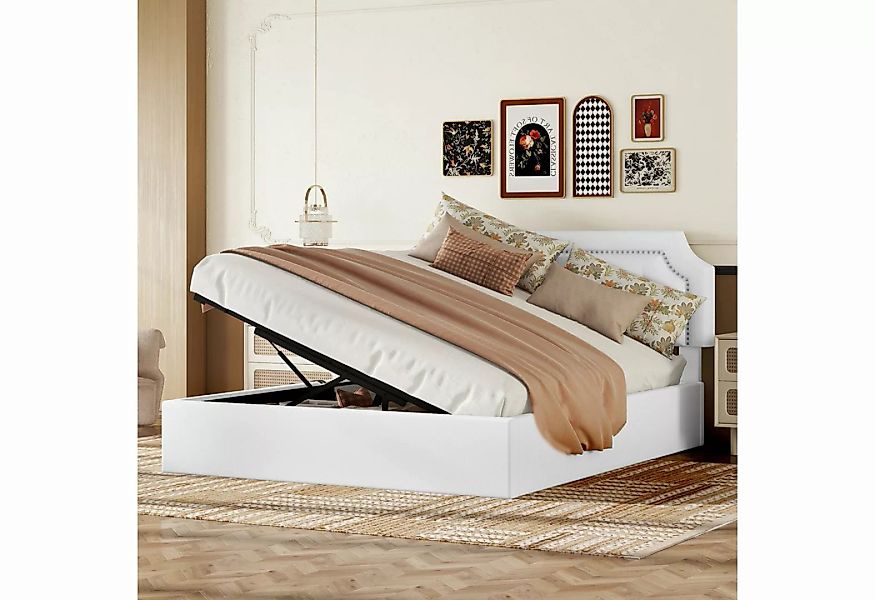 REDOM Polsterbett Flachbett, hydraulisches Zwei-Wege-Bett, minimalistisches günstig online kaufen