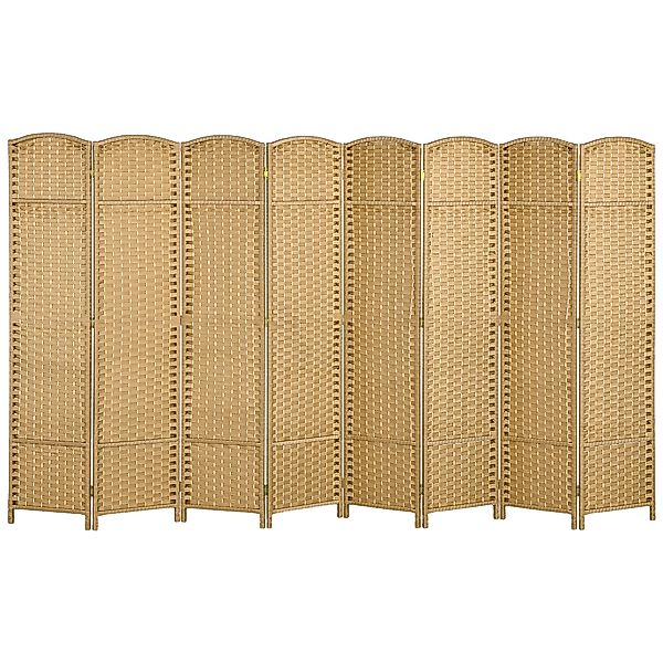 HOMCOM Paravent 8-teilig 320 x 170 cm Raumteiler Faltbar Trennwand aus Bamb günstig online kaufen
